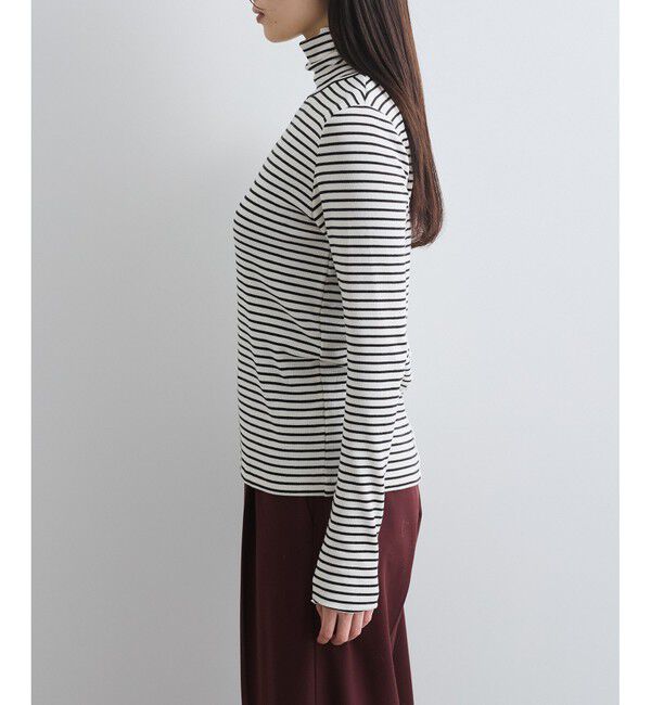 VIS「【静電気防止/洗える 】ハイネック裏起毛テレコカットソー」|Tシャツ・カットソー|