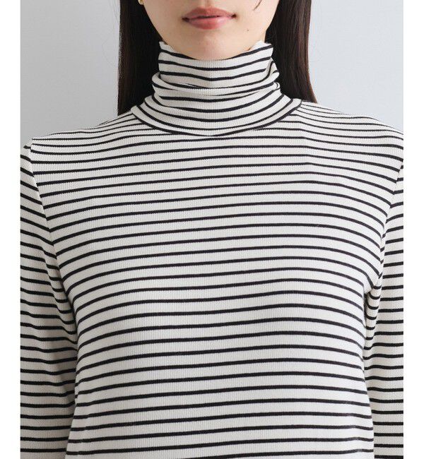 VIS「【静電気防止/洗える 】ハイネック裏起毛テレコカットソー」|Tシャツ・カットソー|