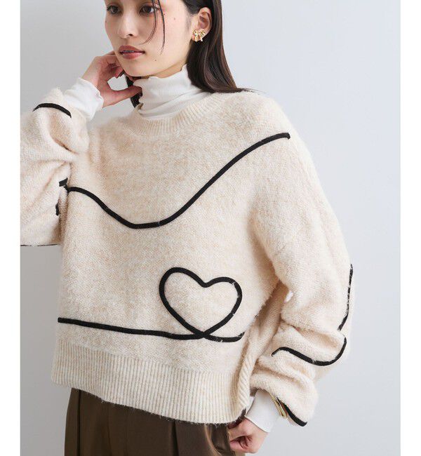 VIS「【静電気防止/洗える 】ハイネック裏起毛テレコカットソー」|Tシャツ・カットソー|