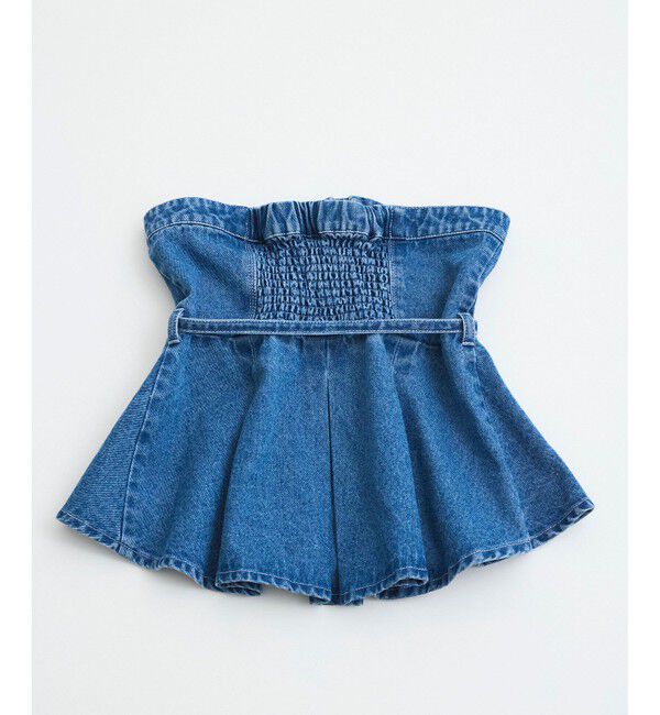 VIS「【洗える】デニムフレアベアトップ」|キャミソール|