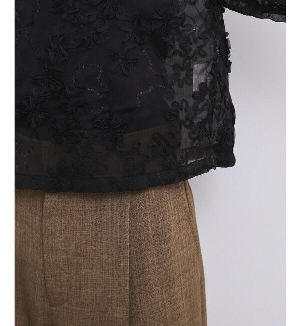 VIS「コード刺繍シアープルオーバー」|Tシャツ・カットソー|