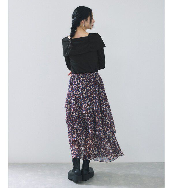 VIS「テレコオフショルダーロングスリーブプルオーバー」|Tシャツ・カットソー|