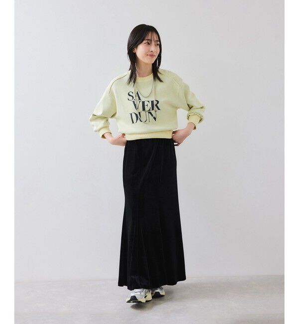 VIS「スウェットライクジャガードロゴニット」|ニット・セーター|