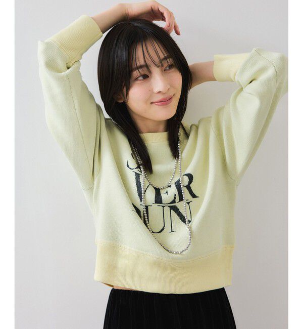 VIS「スウェットライクジャガードロゴニット」|ニット・セーター|