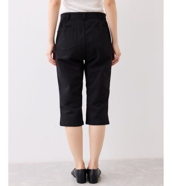 VIS「裾スリットカプリパンツ」|チノ|