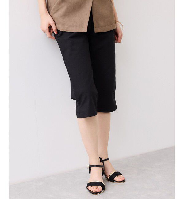 VIS「裾スリットカプリパンツ」|チノ|