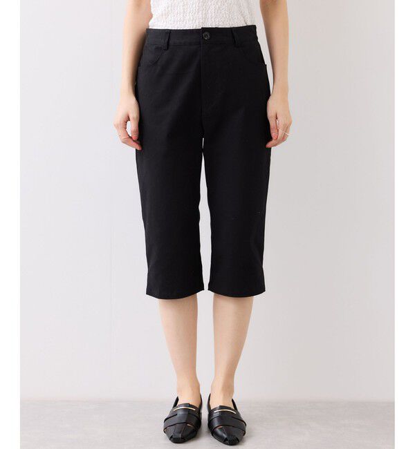 VIS「裾スリットカプリパンツ」|チノ|