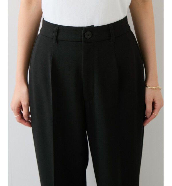 VIS「カットジョーゼットフレアパンツ/イージーケア」|チノ|