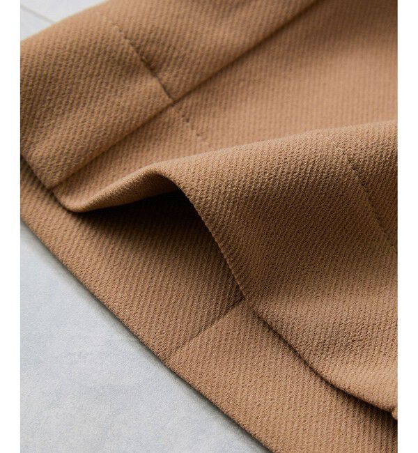 VIS「カットジョーゼットフレアパンツ/イージーケア」|チノ|