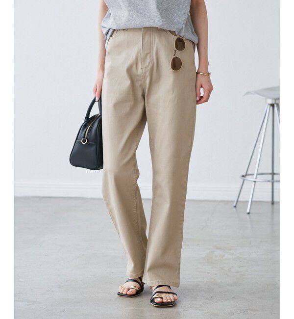 Rope&rsquo;Picnic「【新色追加】【ウエスト革命デニム】ウエストシェイプハイライズマムジーンズ」|デニム|