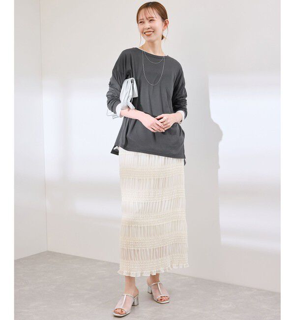 Rope&rsquo;Picnic「シアーロングTシャツ」|Tシャツ・カットソー|