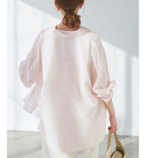 Rope&rsquo;Picnic「【接触冷感・通気性】お着軽シャツシリーズ/綿ボイルバックタックシャツ」|シャツ・ブラウス|