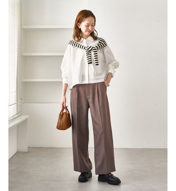 Rope&rsquo;Picnic「ベーシッククロップドシャツ/イージーケア」|シャツ・ブラウス|