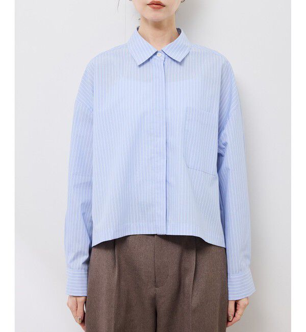 Rope&rsquo;Picnic「ベーシッククロップドシャツ/イージーケア」|シャツ・ブラウス|