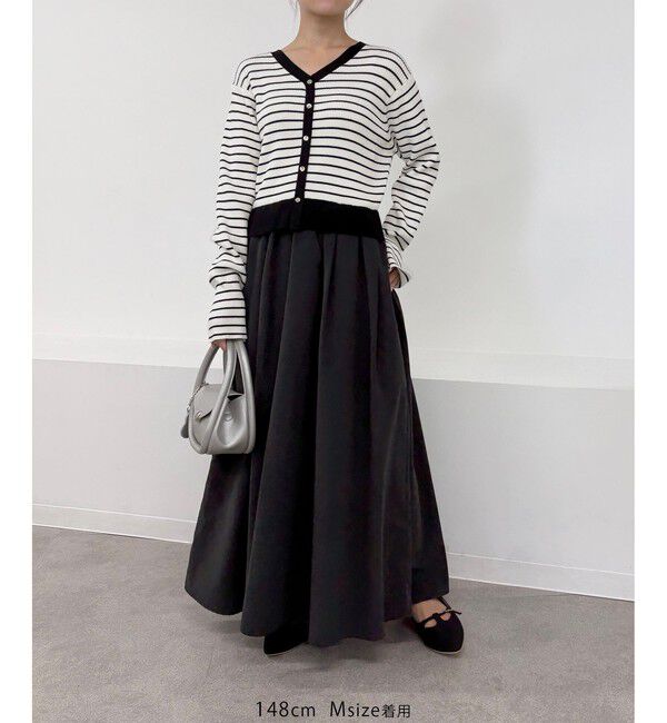 Rope&rsquo;Picnic「【新色追加】メタル釦ドッキングワンピース」|ワンピース|