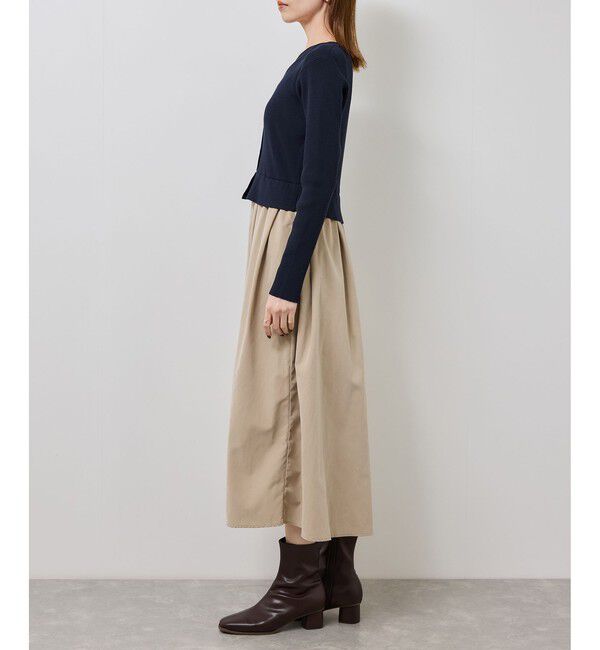 Rope&rsquo;Picnic「【新色追加】メタル釦ドッキングワンピース」|ワンピース|