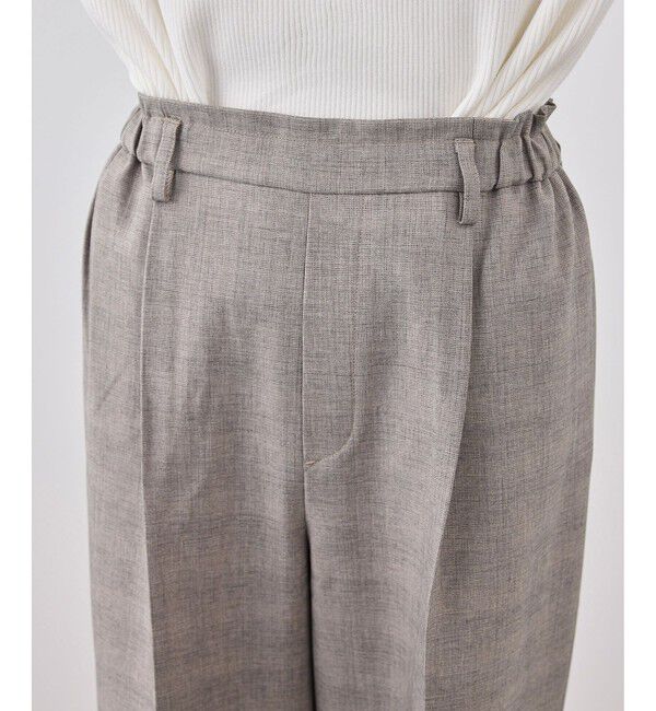 Rope&rsquo;Picnic「メランジドビーチェックパンツ/セットアップ対応・防シワ・接触冷感」|スラックス|