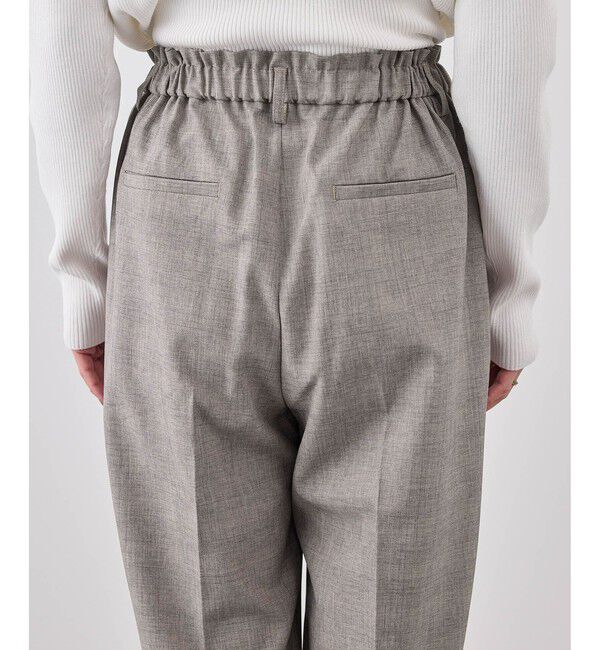 Rope&rsquo;Picnic「メランジドビーチェックパンツ/セットアップ対応・防シワ・接触冷感」|スラックス|