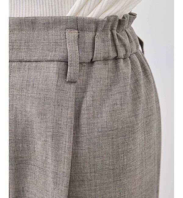 Rope&rsquo;Picnic「メランジドビーチェックパンツ/セットアップ対応・防シワ・接触冷感」|スラックス|