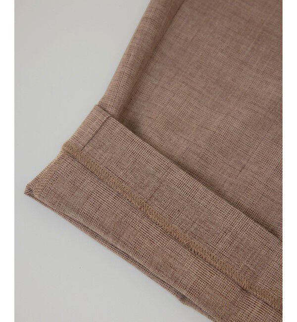 Rope&rsquo;Picnic「メランジドビーチェックパンツ/セットアップ対応・防シワ・接触冷感」|スラックス|