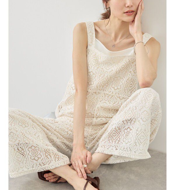 Rope&rsquo;Picnic「幾何学レースオールインワン」|オールインワン|キナリ(16)