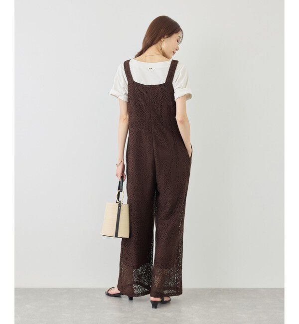 Rope&rsquo;Picnic「幾何学レースオールインワン」|オールインワン|