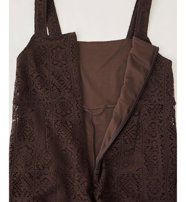 Rope&rsquo;Picnic「幾何学レースオールインワン」|オールインワン|