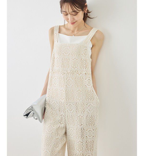 Rope&rsquo;Picnic「幾何学レースオールインワン」|オールインワン|
