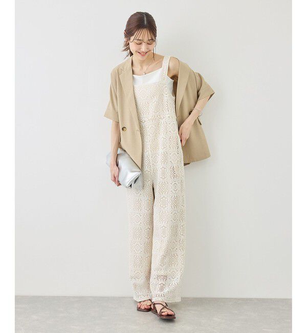 Rope&rsquo;Picnic「幾何学レースオールインワン」|オールインワン|