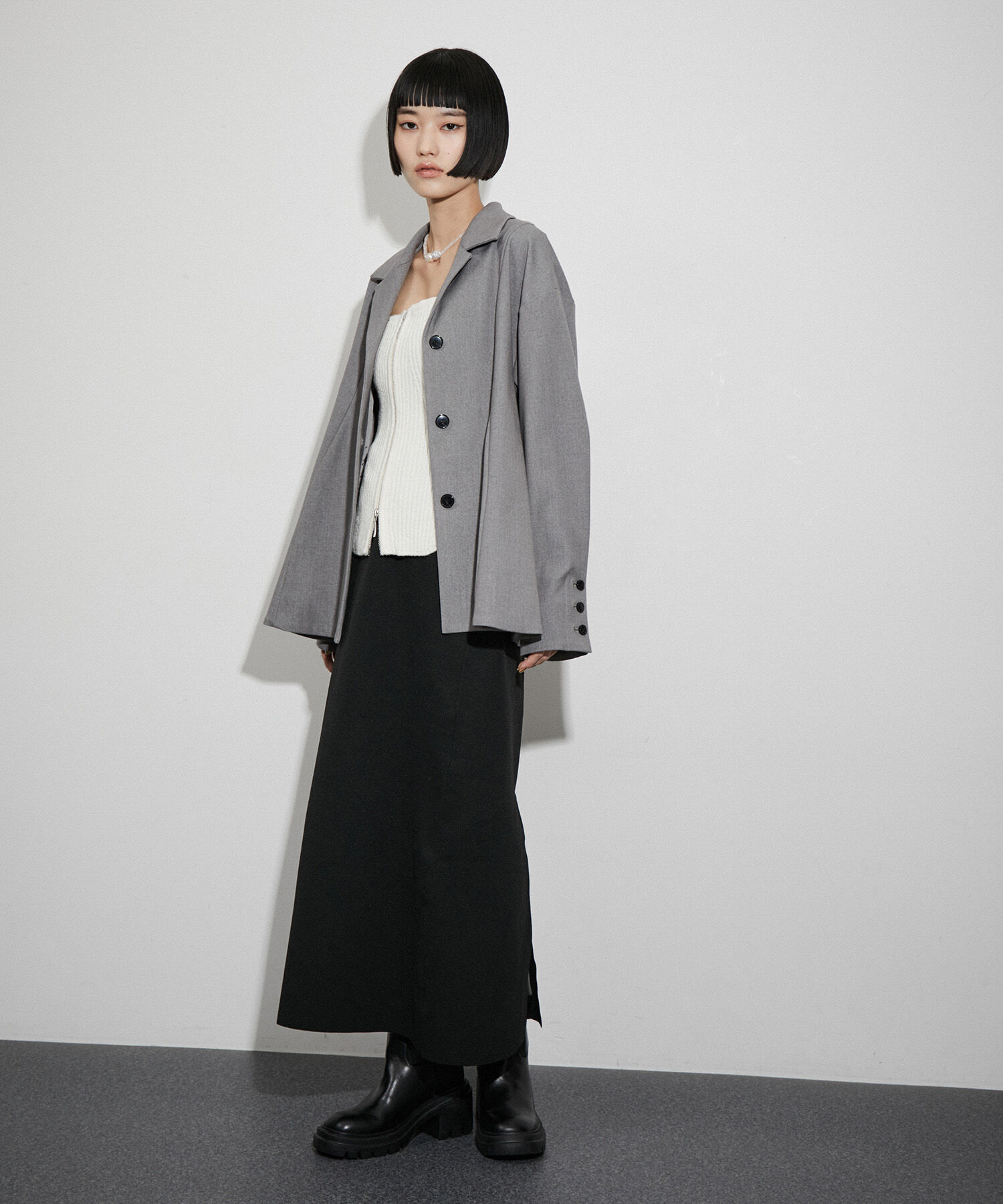 ADAM ET ROPE'「【サステナブル】ウールシルクニットビスチェ」|その他|