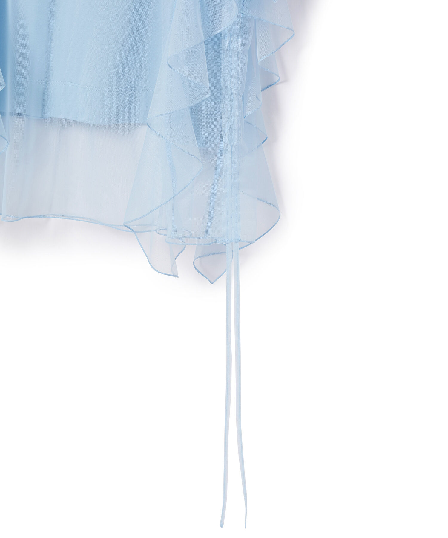 ADAM ET ROPE'「【再入荷・洗える・サステナブル】ギャザーチュールトップス」|その他|