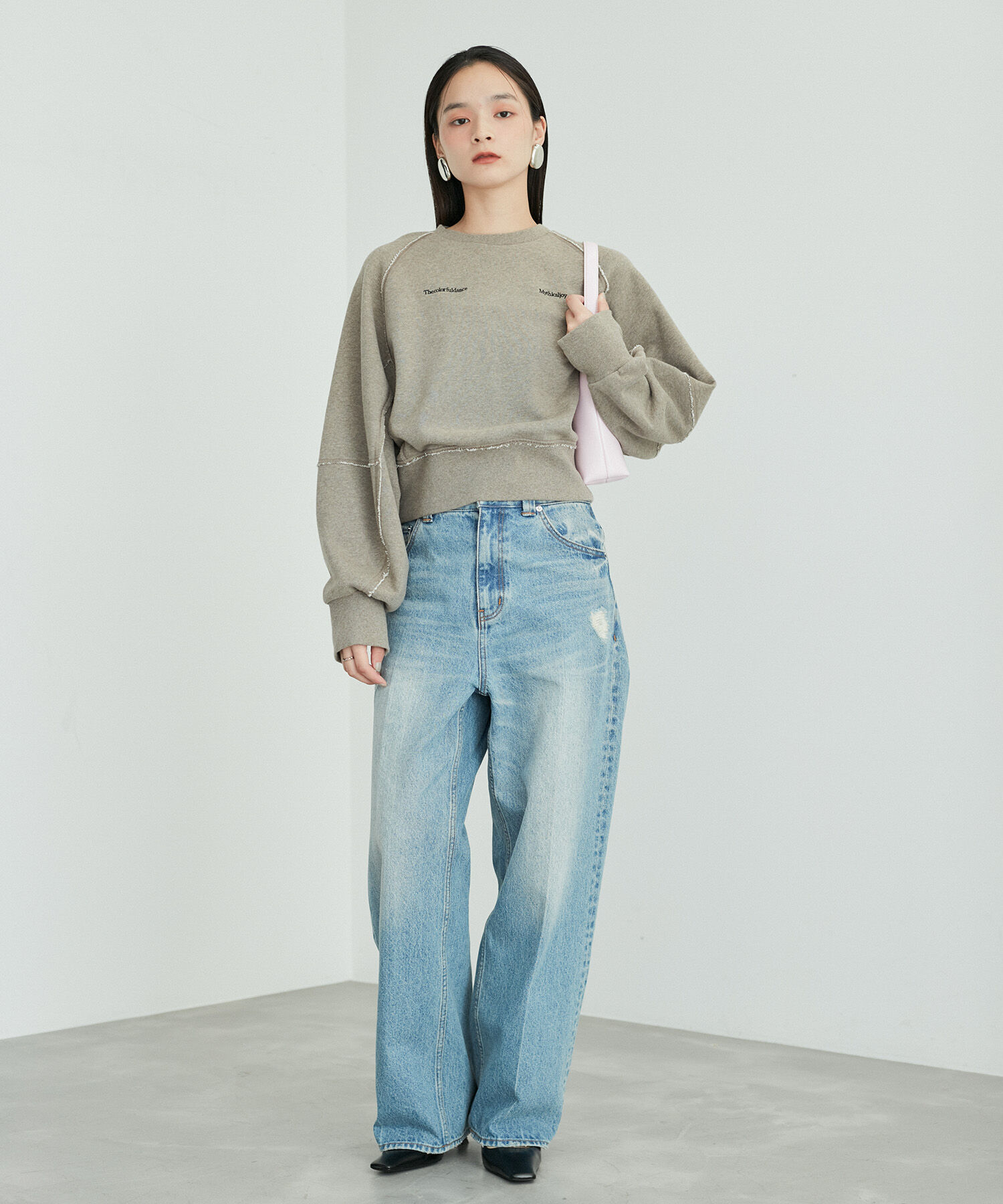 ADAM ET ROPE'「スリットリブスウェット」|スウェット・ジャージ|