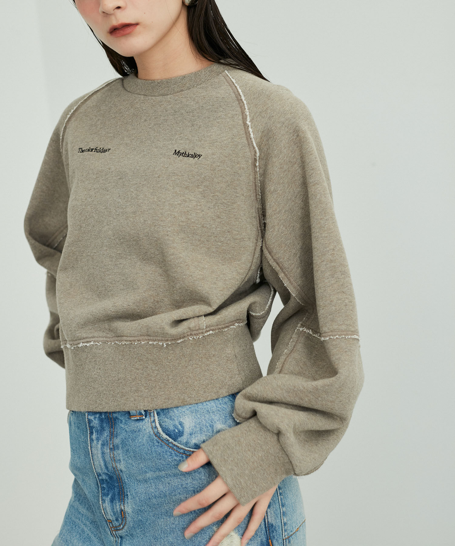 ADAM ET ROPE'「スリットリブスウェット」|スウェット・ジャージ|