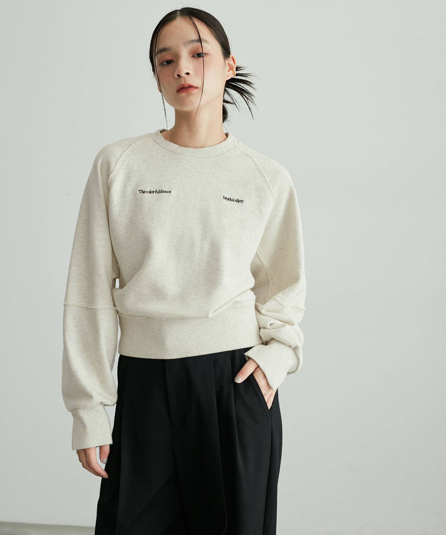 ADAM ET ROPE'「スリットリブスウェット」|スウェット・ジャージ|