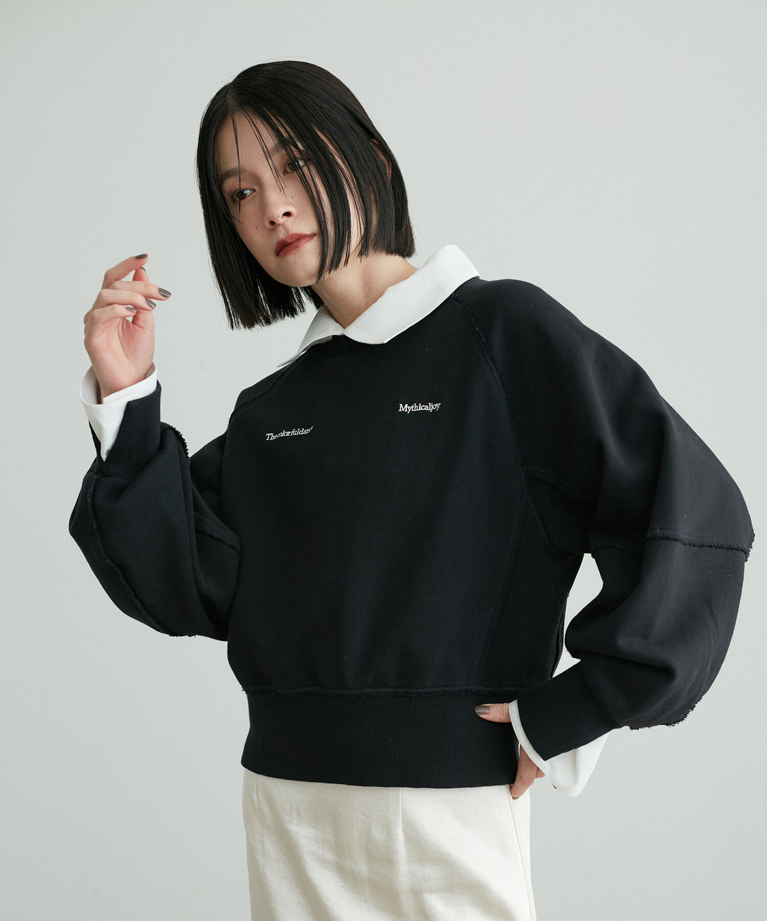 ADAM ET ROPE'「スリットリブスウェット」|スウェット・ジャージ|