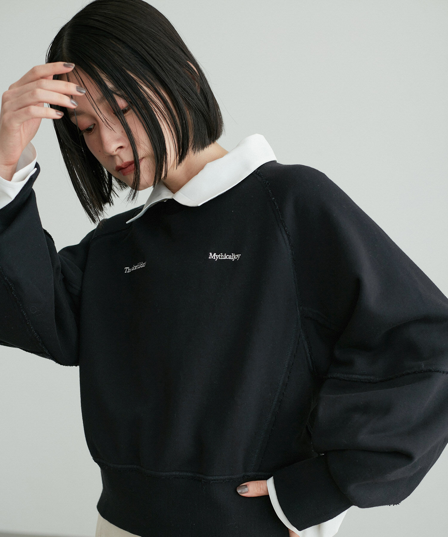 ADAM ET ROPE'「スリットリブスウェット」|スウェット・ジャージ|