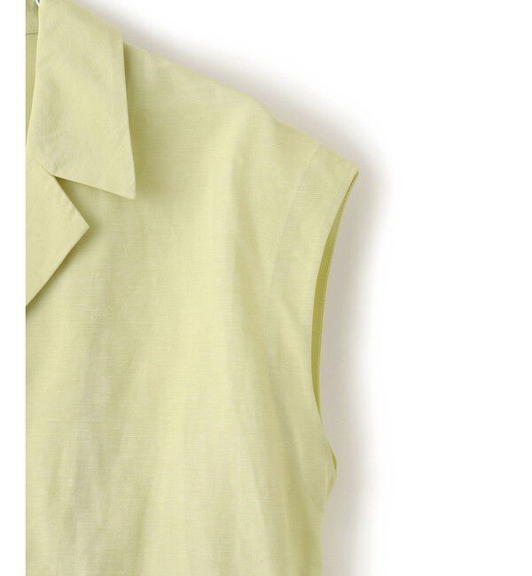 ADAM ET ROPE'「【サステナブル】オープンカラーペプラムシャツ」|シャツ・ブラウス|