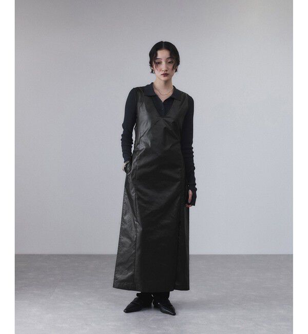 ADAM ET ROPE'「スリットジャンパースカート」|ワンピース|