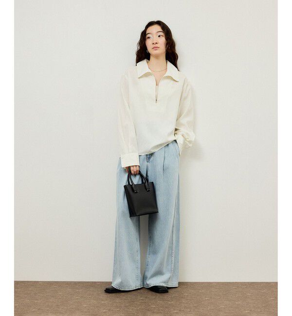 ADAM ET ROPE'「ハーフZIPシャツ」|シャツ・ブラウス|