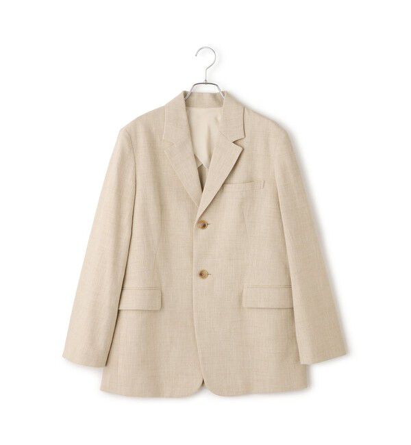 ADAM ET ROPE'「【EMOELLE】シルクネップシングルジャケット」|テーラードジャケット|