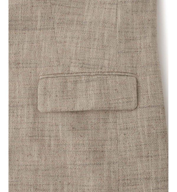 ADAM ET ROPE'「【EMOELLE】シルクネップシングルジャケット」|テーラードジャケット|