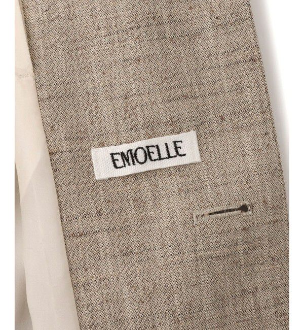 ADAM ET ROPE'「【EMOELLE】シルクネップシングルジャケット」|テーラードジャケット|