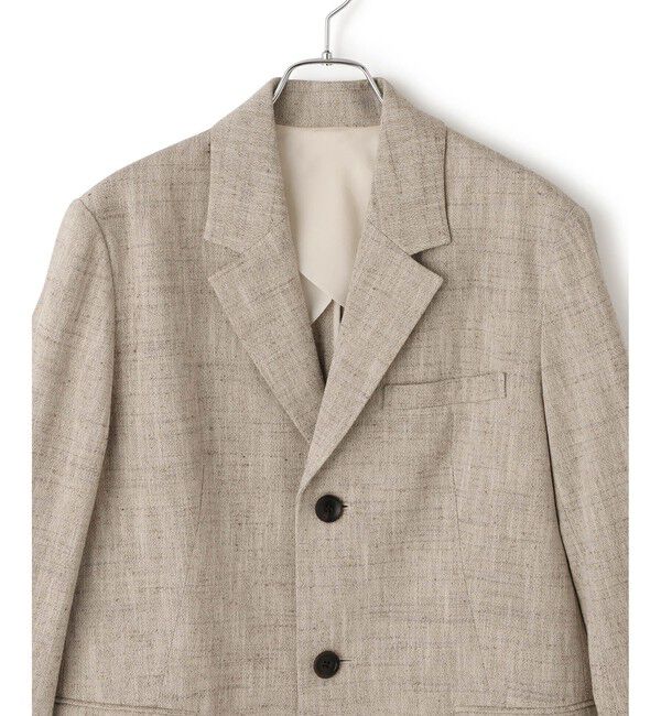 ADAM ET ROPE'「【EMOELLE】シルクネップシングルジャケット」|テーラードジャケット|