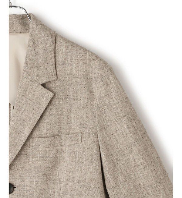 ADAM ET ROPE'「【EMOELLE】シルクネップシングルジャケット」|テーラードジャケット|