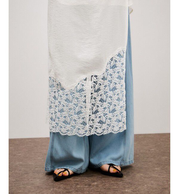 ADAM ET ROPE'「レイヤードシアーシャツ」|シャツ・ブラウス|