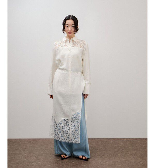 ADAM ET ROPE'「レイヤードシアーシャツ」|シャツ・ブラウス|