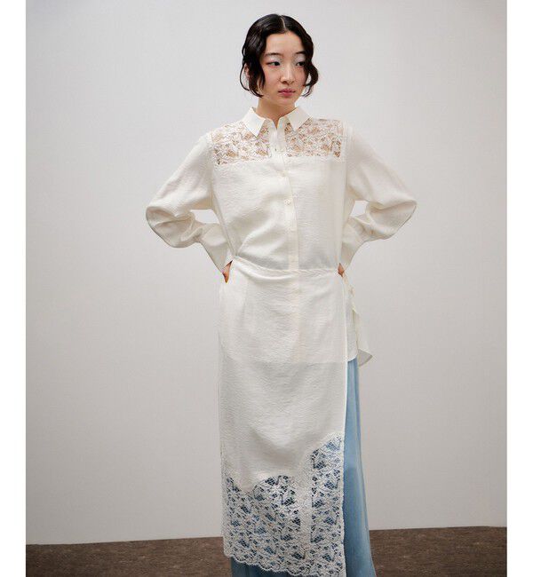 ADAM ET ROPE'「レイヤードシアーシャツ」|シャツ・ブラウス|