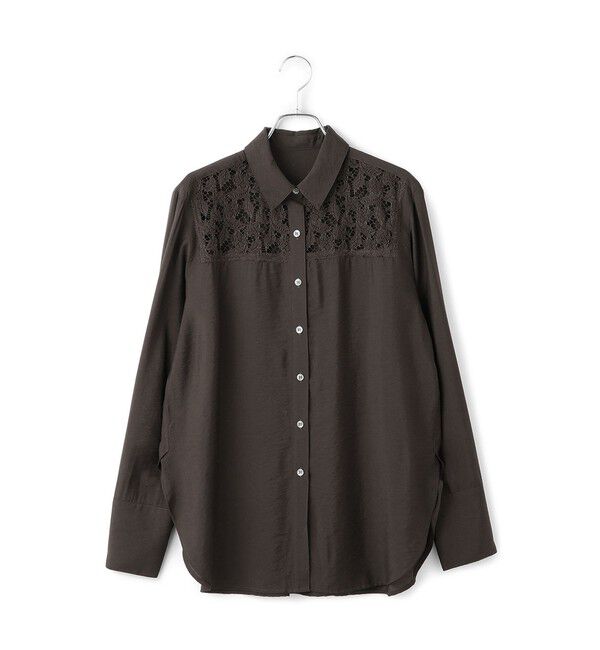 ADAM ET ROPE'「レイヤードシアーシャツ」|シャツ・ブラウス|