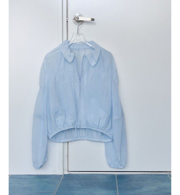 ADAM ET ROPE'「【WEB限定】ドロストネックギャザーブルゾン」|シャツ・ブラウス|