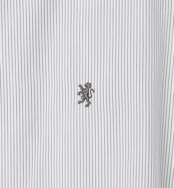 GYMPHLEX「Gymphlex | コットン ストライプ 長袖チュニックシャツ WOMEN」|シャツ・ブラウス|